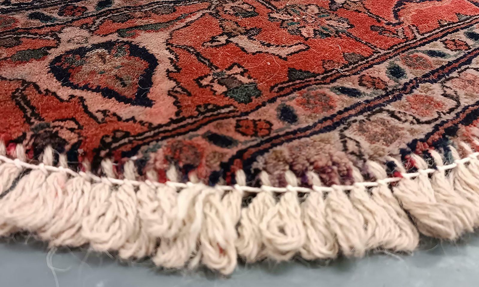 Handmade Rug Doormat Oriental Rug Semi Circular Interior Carpet Mat Entrance Way photo for sale