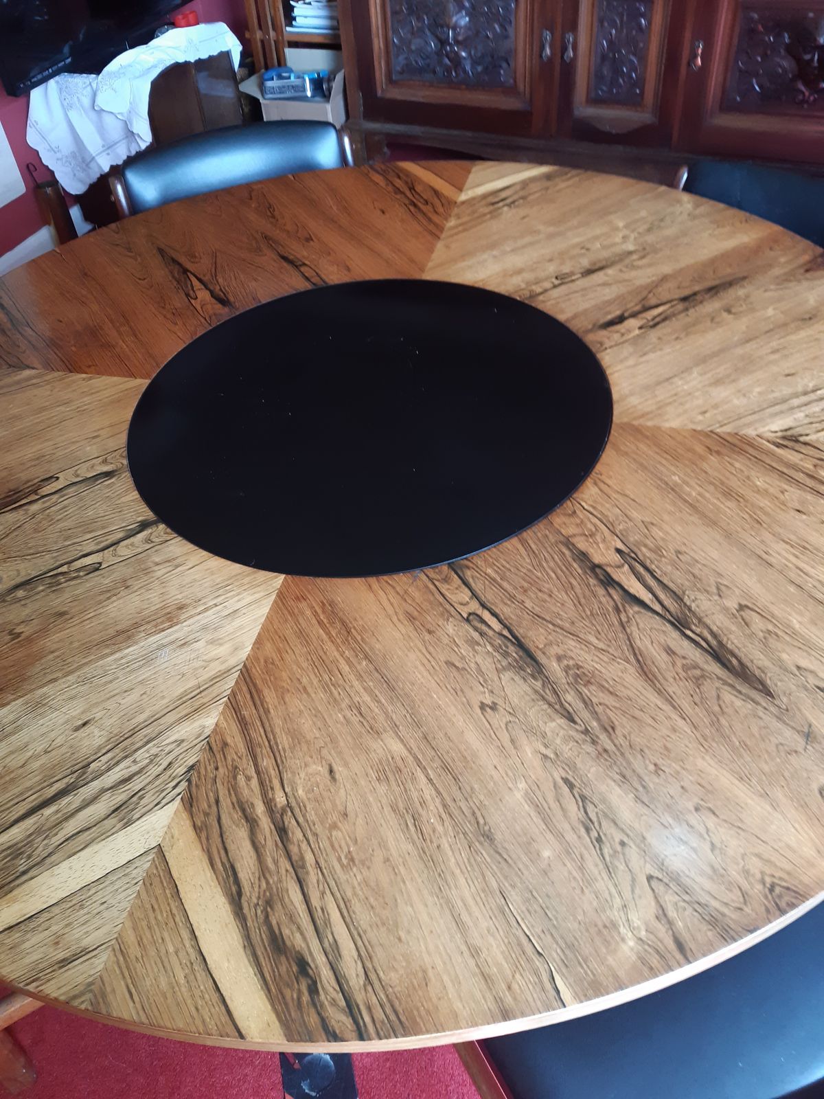 Merrow Associates Rosewood Dining Table And Chairs photo furniture