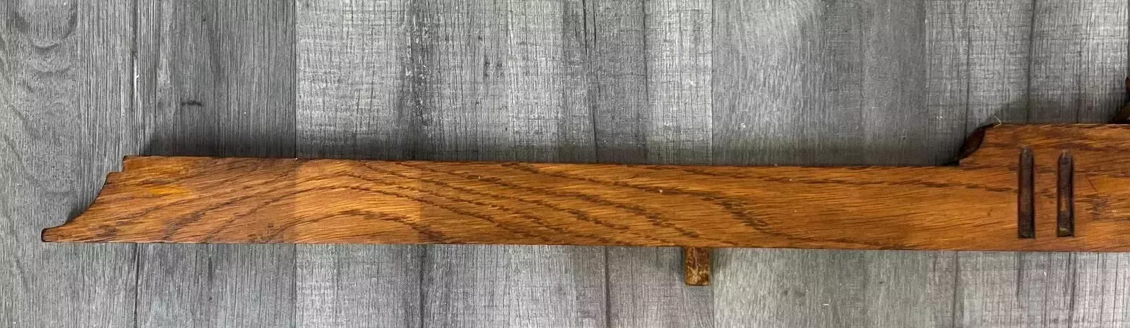 Antique French Hand Carved Wood Solid Oak Pediment   Crown photo Art