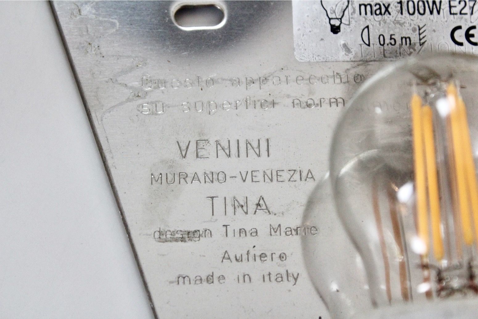 Venini Murano Glass ‘Swan’ Wall Sconce By Tina Aufiero, Stock Of 5 photo 1550.0