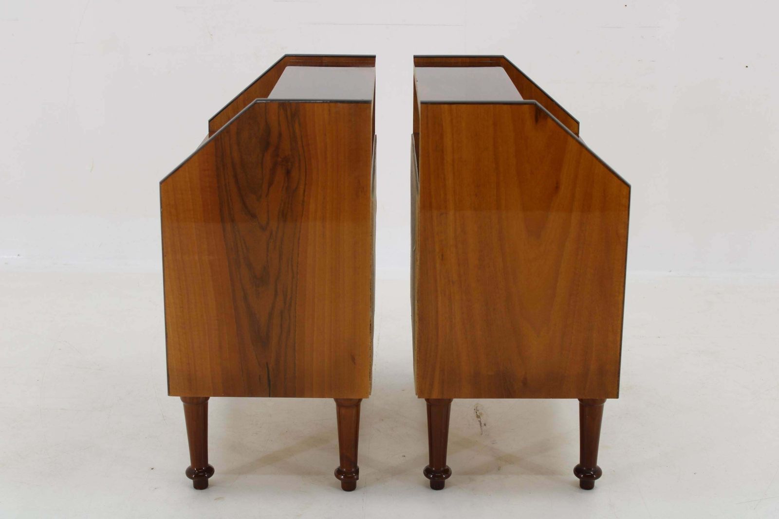 1960s Pair Of Nightstands In Walnut Finish, Italy photo Furniture