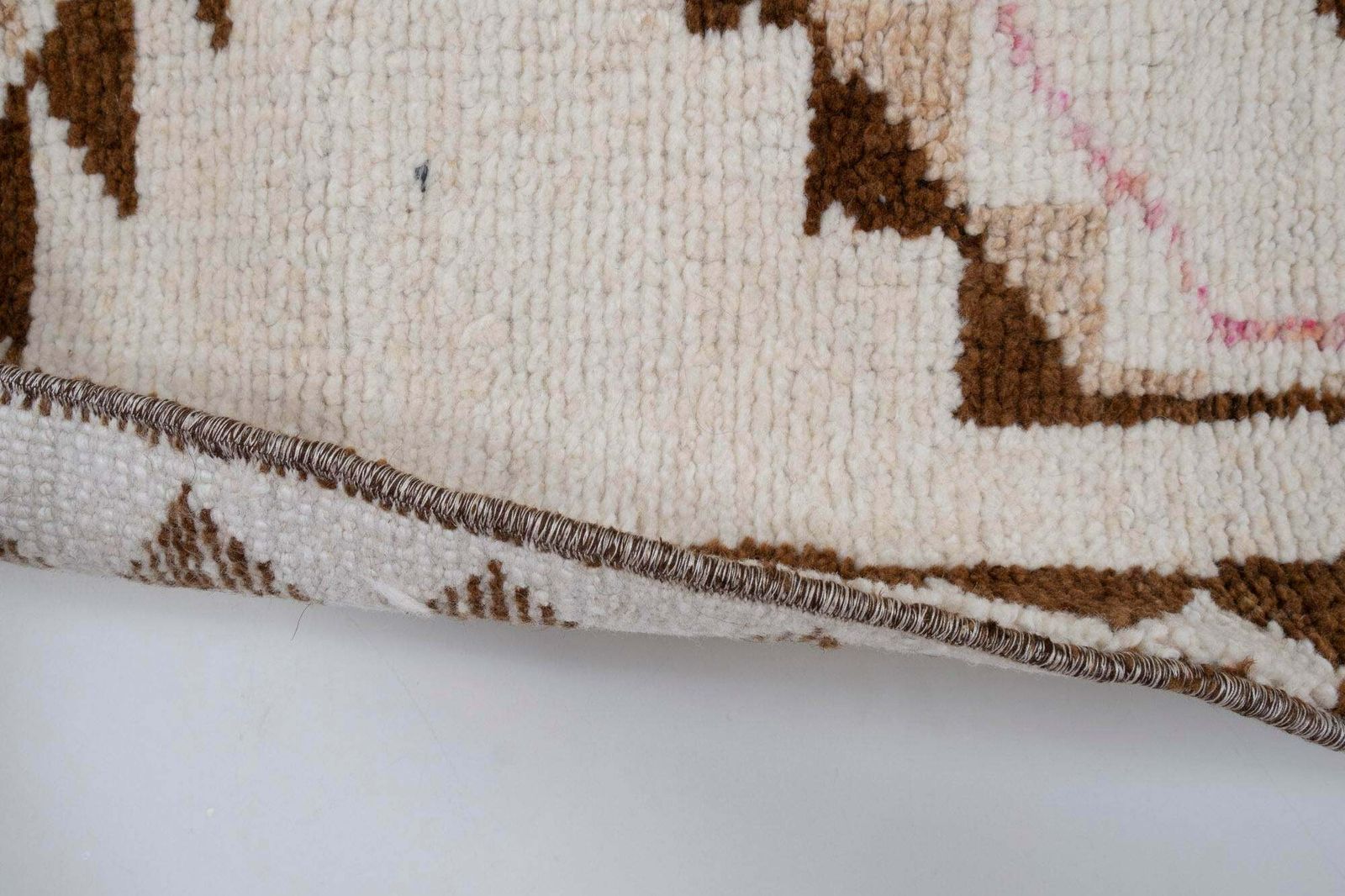 photo furniture Vintage Cream Brown Herki Runner 2'8" X 12'4"