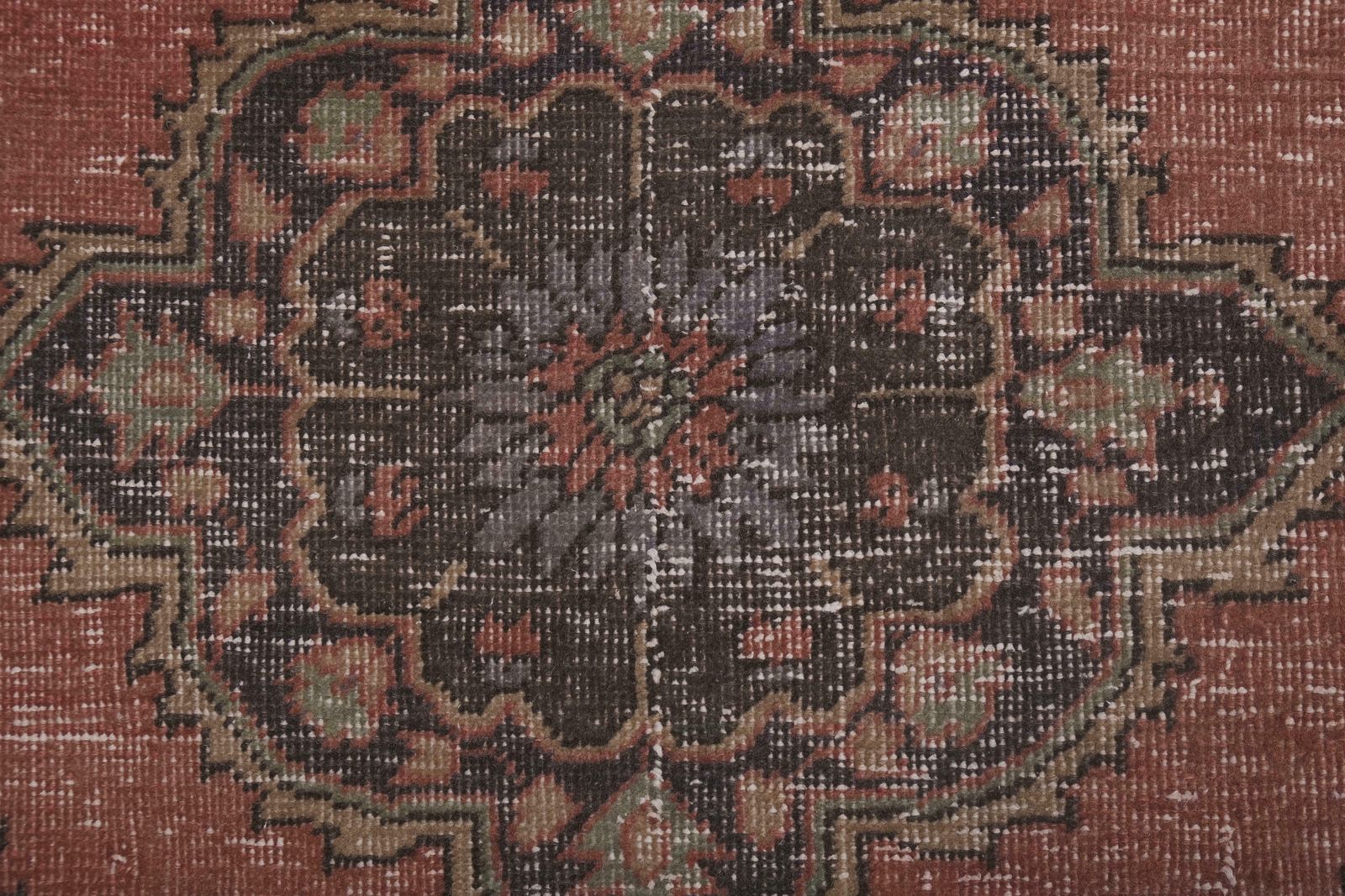 1960s Vintage Turkish Hand Knotted Runner 3'2'' X 11'11'' photo vintage