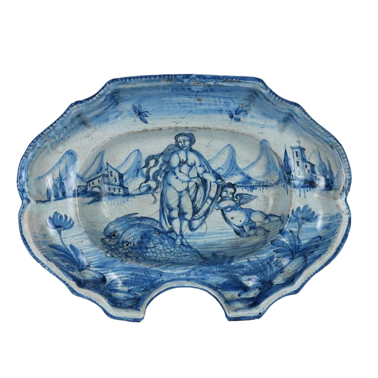 Bacile Da Barba In Maiolica Manifattura Di Savona