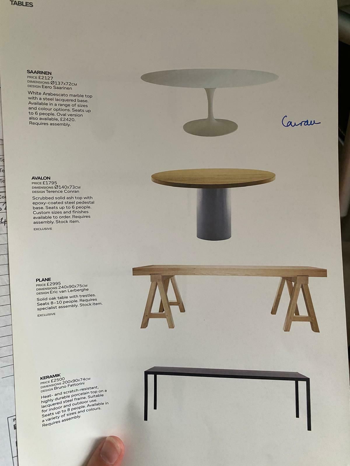 Conran Shop Avalon Table photo furniture