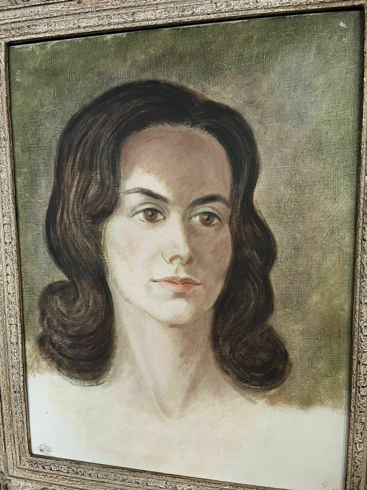 Portrait Painting. On Canvas By Richard Sherrin Royal Academy 1930 36 photo furniture