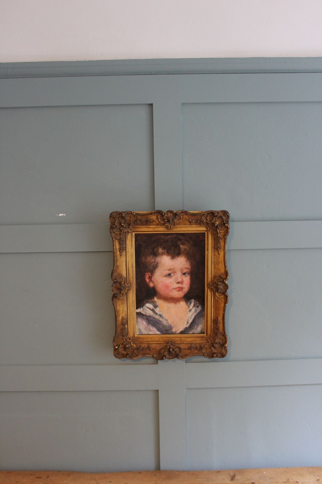 Early 20th Century American Portrait – ‘Sailor Boy Mick’ – Oil On Canvas photo vinterior