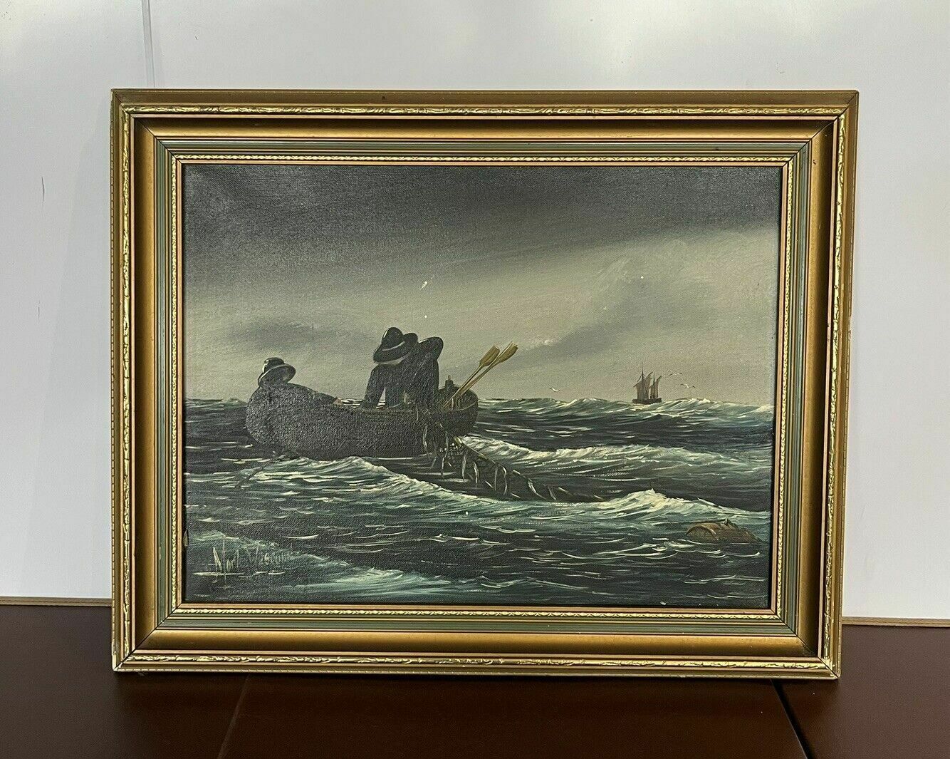 Maritime Painting , Signed Oil On Canvas :  Morley Wescomb