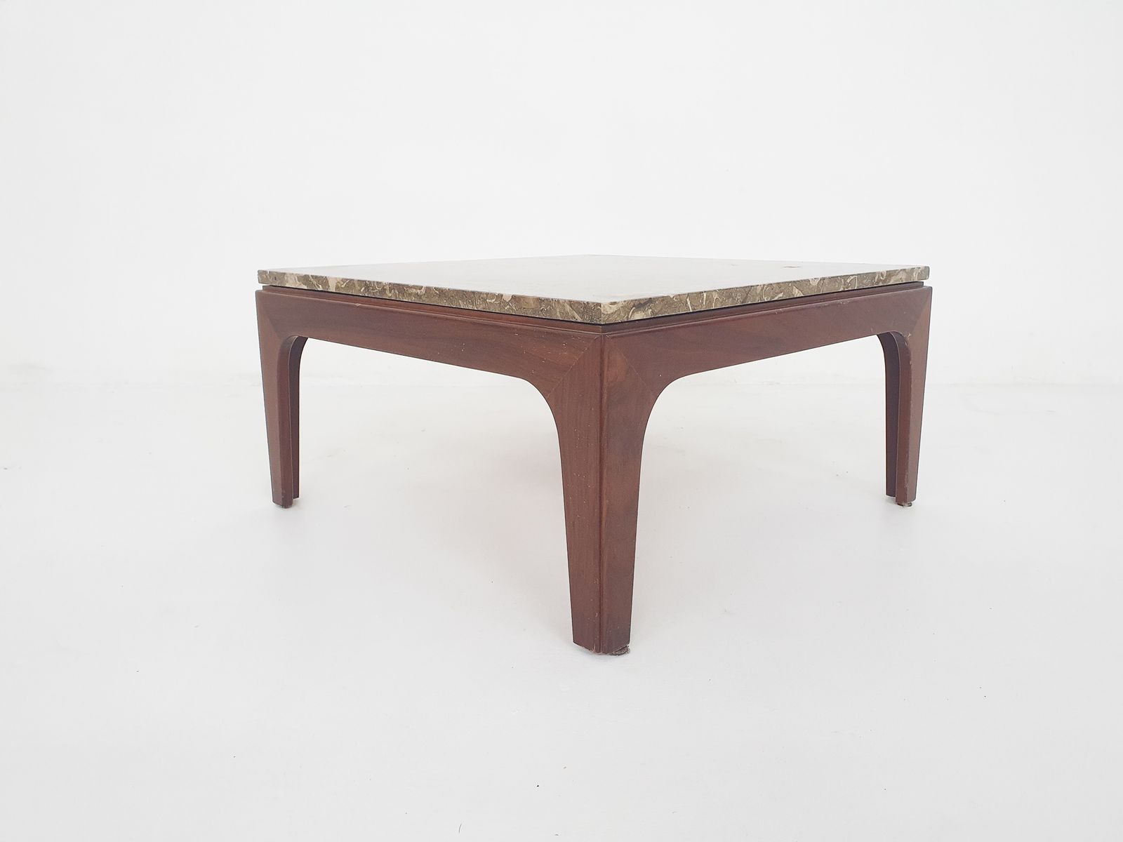 Mid Century Fossil Stone Coffee Table photo furniture