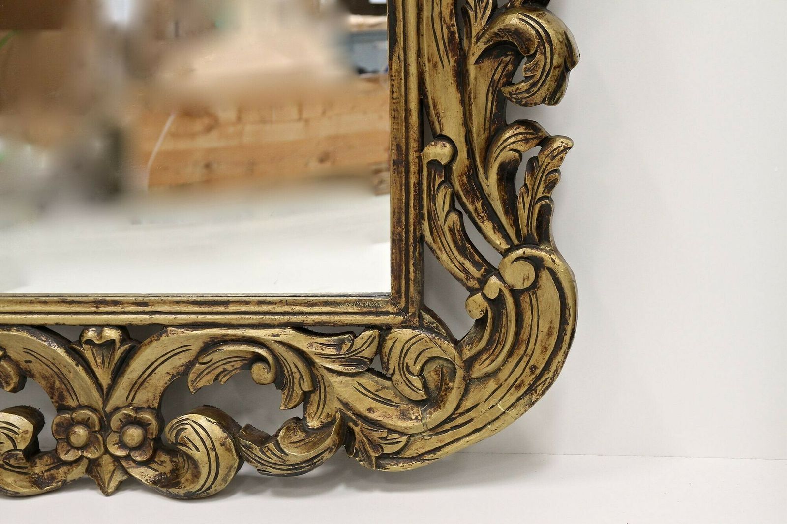 Mid Century Italian Gilt Florentine Wall Mirror, Italy Circa 1940/50 photo 4650.0