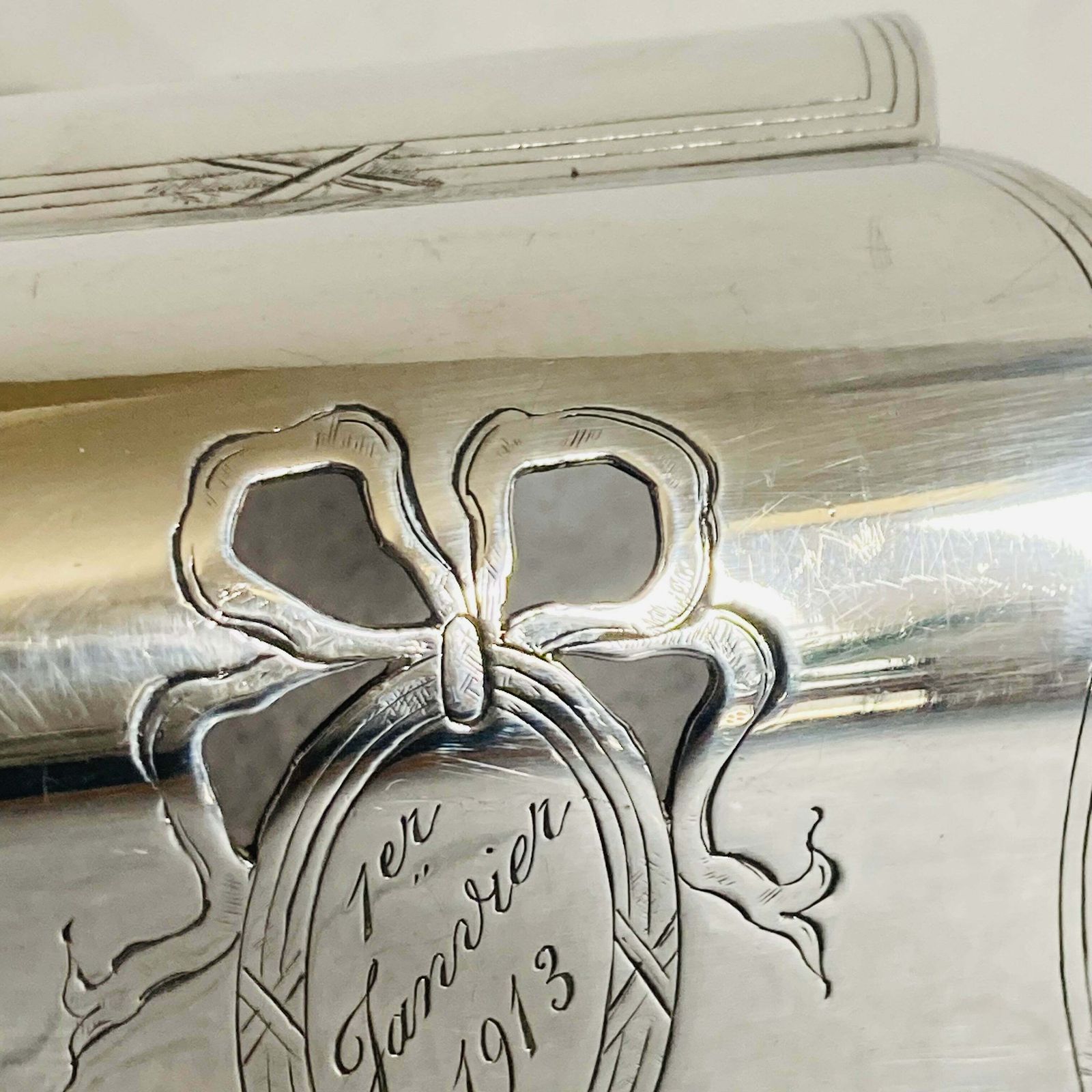 Antique Silver Plate Flemish Asparagus Tongs photo 130.0