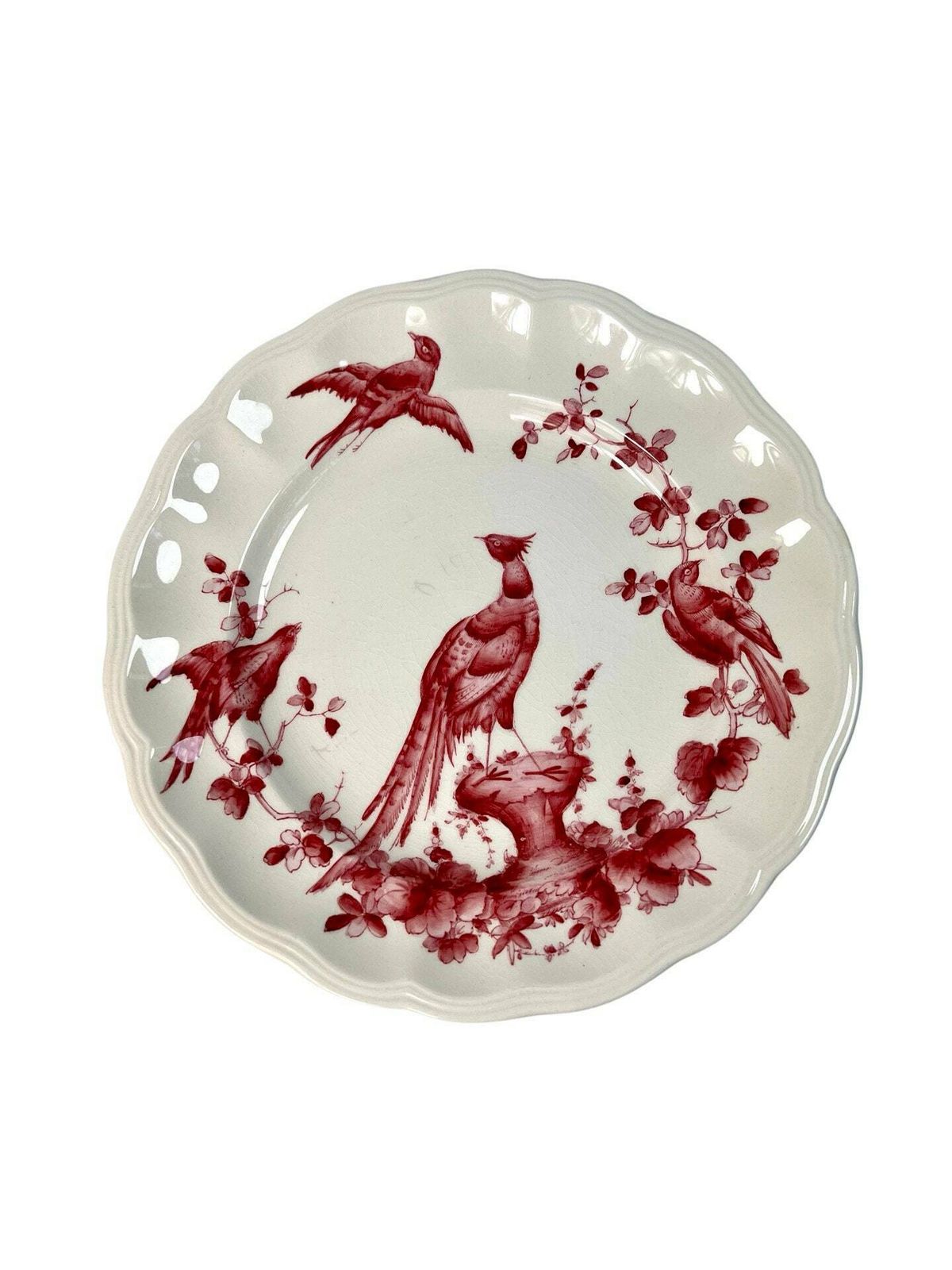 Copeland And Spode Pink Chelsea Bird Tea Plate, 1930s, Antique Pink Wall Plate photo furniture