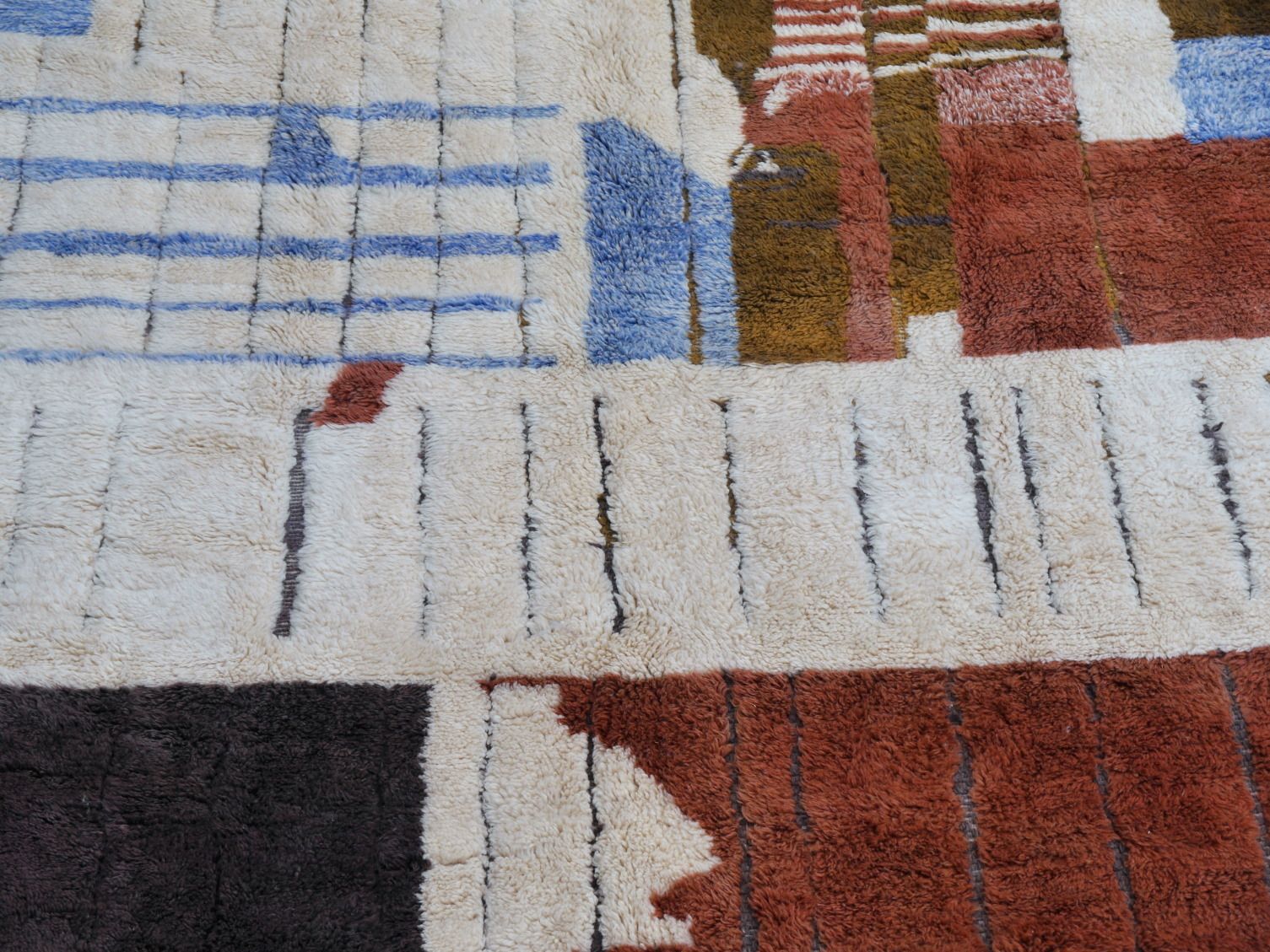 Textiles Vintage Beni Ourain Moroccan Berber Rug 12 X 9.2 Ft Mrirt Extra Large photo