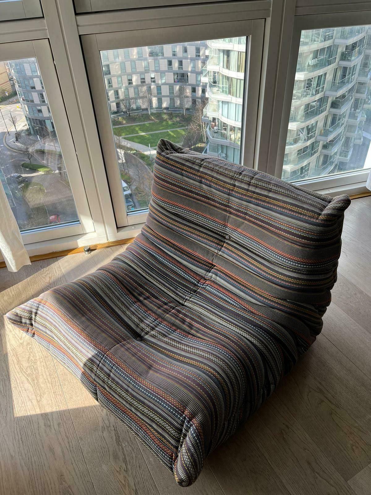 Ligne Roset Togo Chair In Paul Smith Fabric   Limited Edition photo Furniture