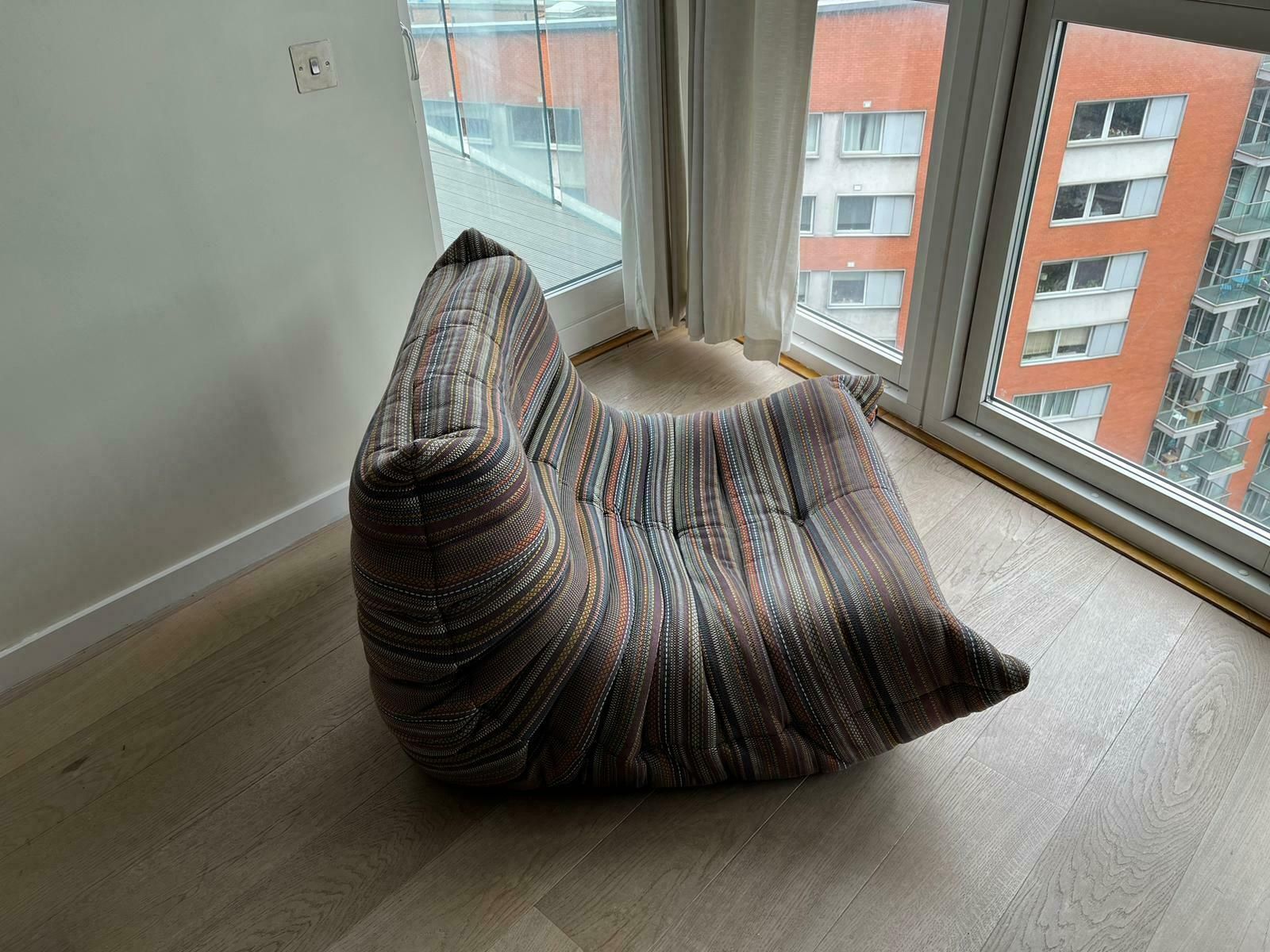 Ligne Roset Togo Chair In Paul Smith Fabric   Limited Edition photo vinterior