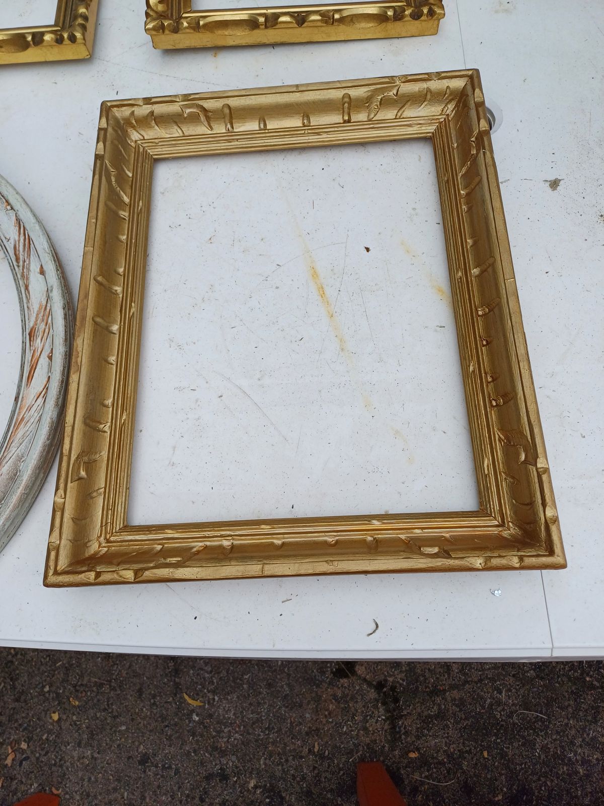 4 Golden And Limed Frames Wood And Stuk photo buy