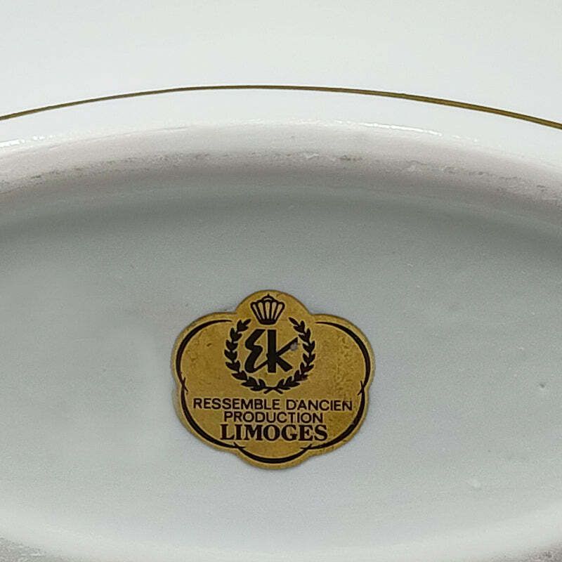 photo for sale 1970s Gogeous Porcelain Vase By R. Ortol For Limoges. Made In France