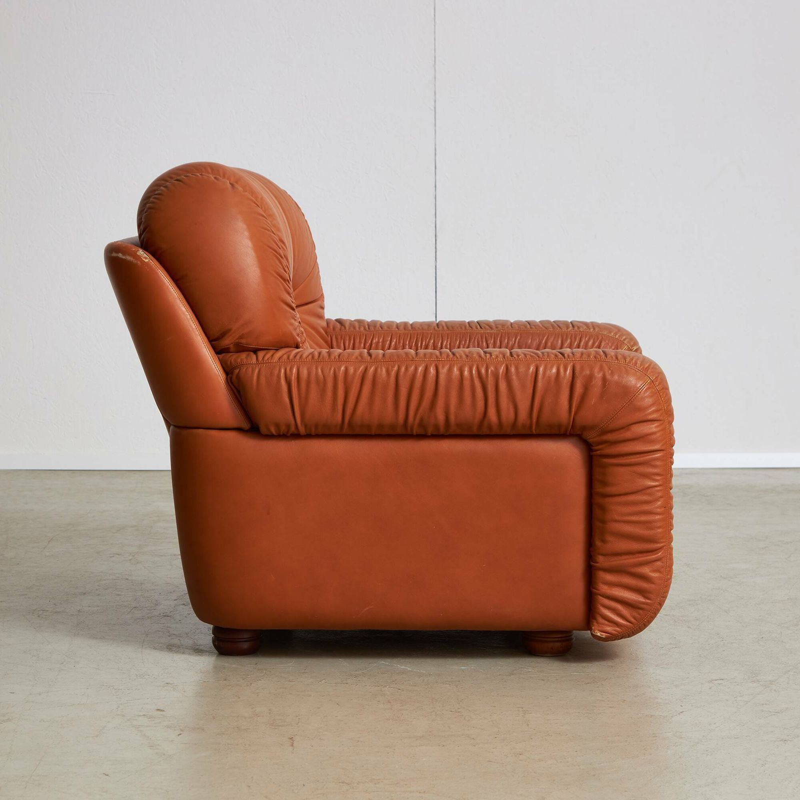1970s Leather Armchair, Vintage photo for sale