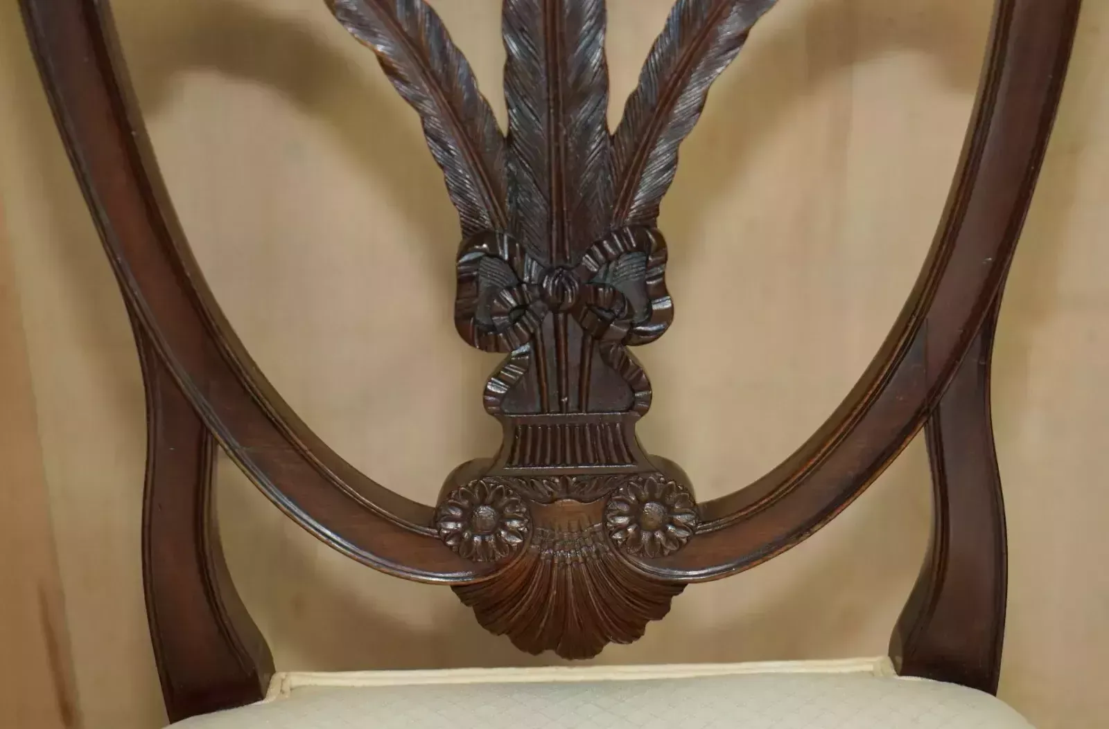 Fine Pair Of Antique Victorian George Hepplewhite Prince Of Wales Side Chairs photo 2350.0