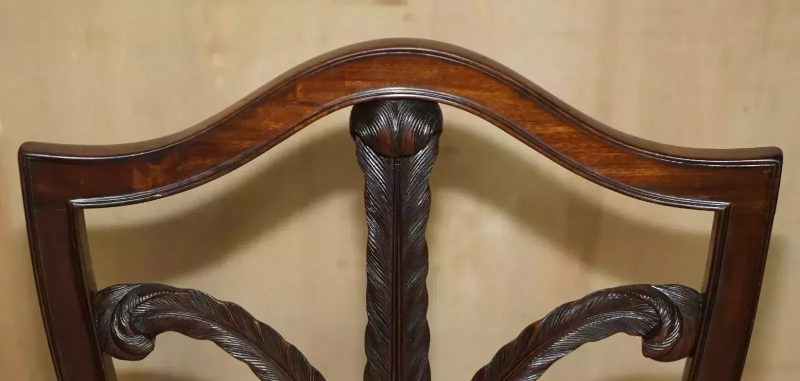photo for sale Fine Pair Of Antique Victorian George Hepplewhite Prince Of Wales Side Chairs