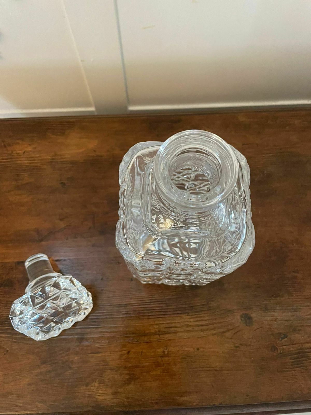 Antique Early 20th Century Quality Cut Glass Decanter photo buy