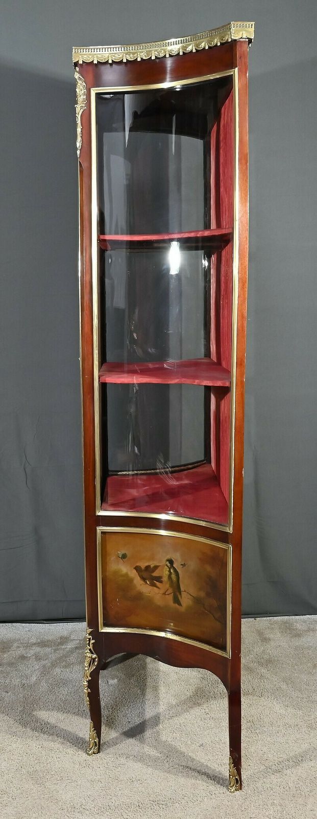 Furniture Mahogany Display Case, Transition Style Louis XV Louis XVI – Part 1 Of The 20th Century photo