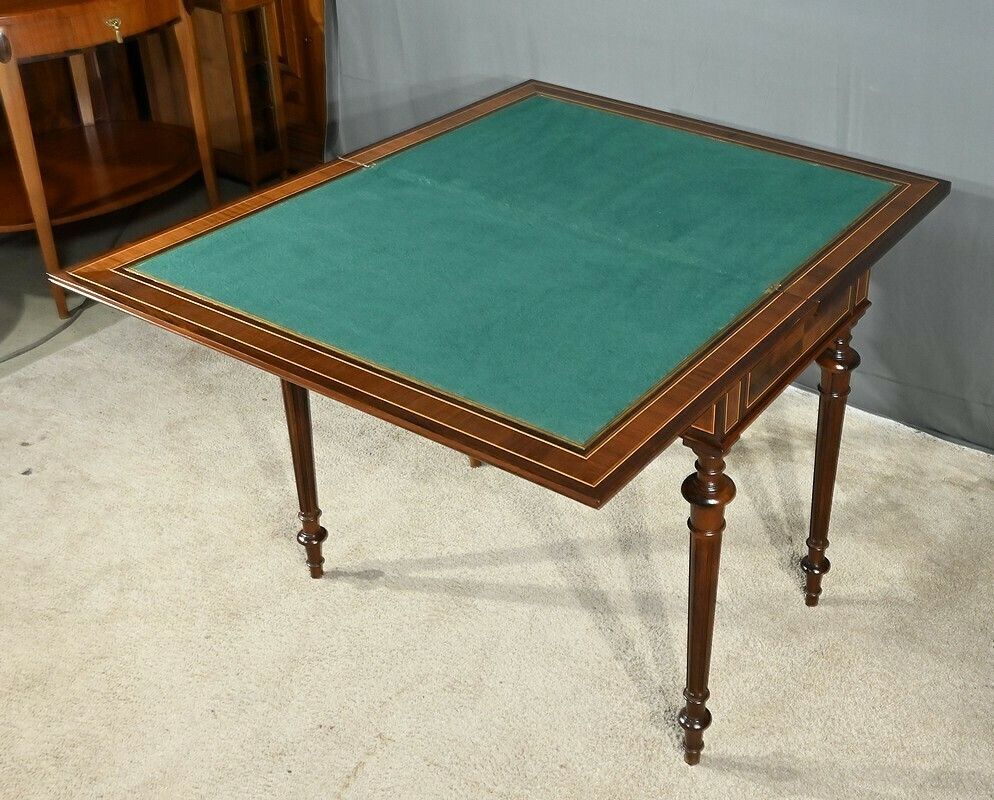 Marquetry System Table, Louis XVI Style – 2nd Half Of The 19th Century photo buy