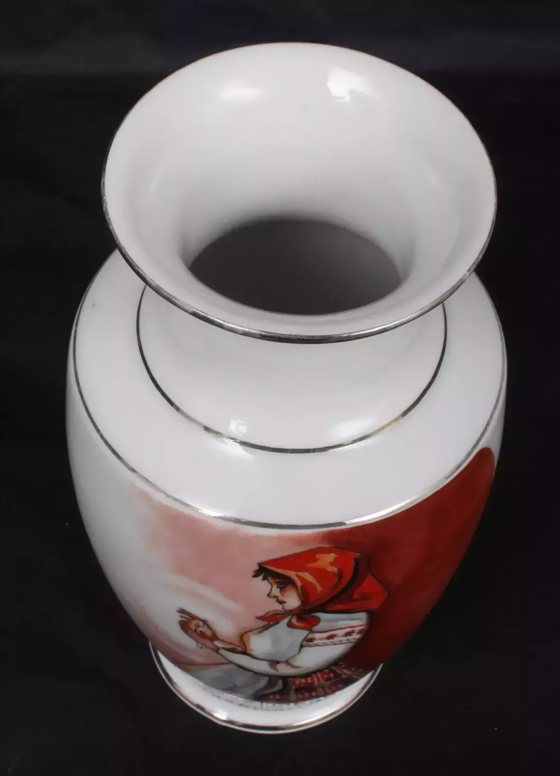 Jessen Porcelain Vase With Painting photo for sale