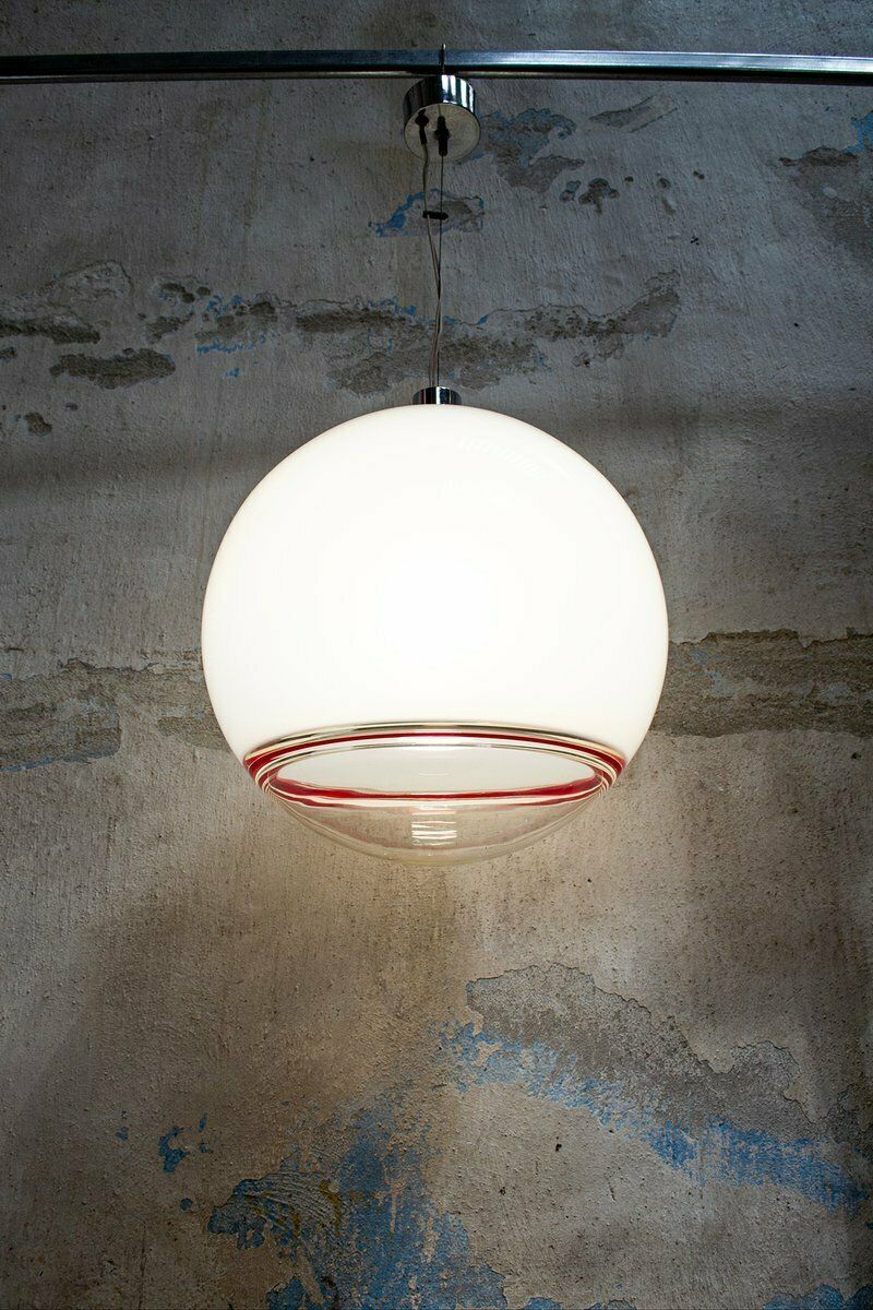 Murano Glass Ceiling Lamp By Roberto Menghi For Venini, Italy, 1980s photo furniture