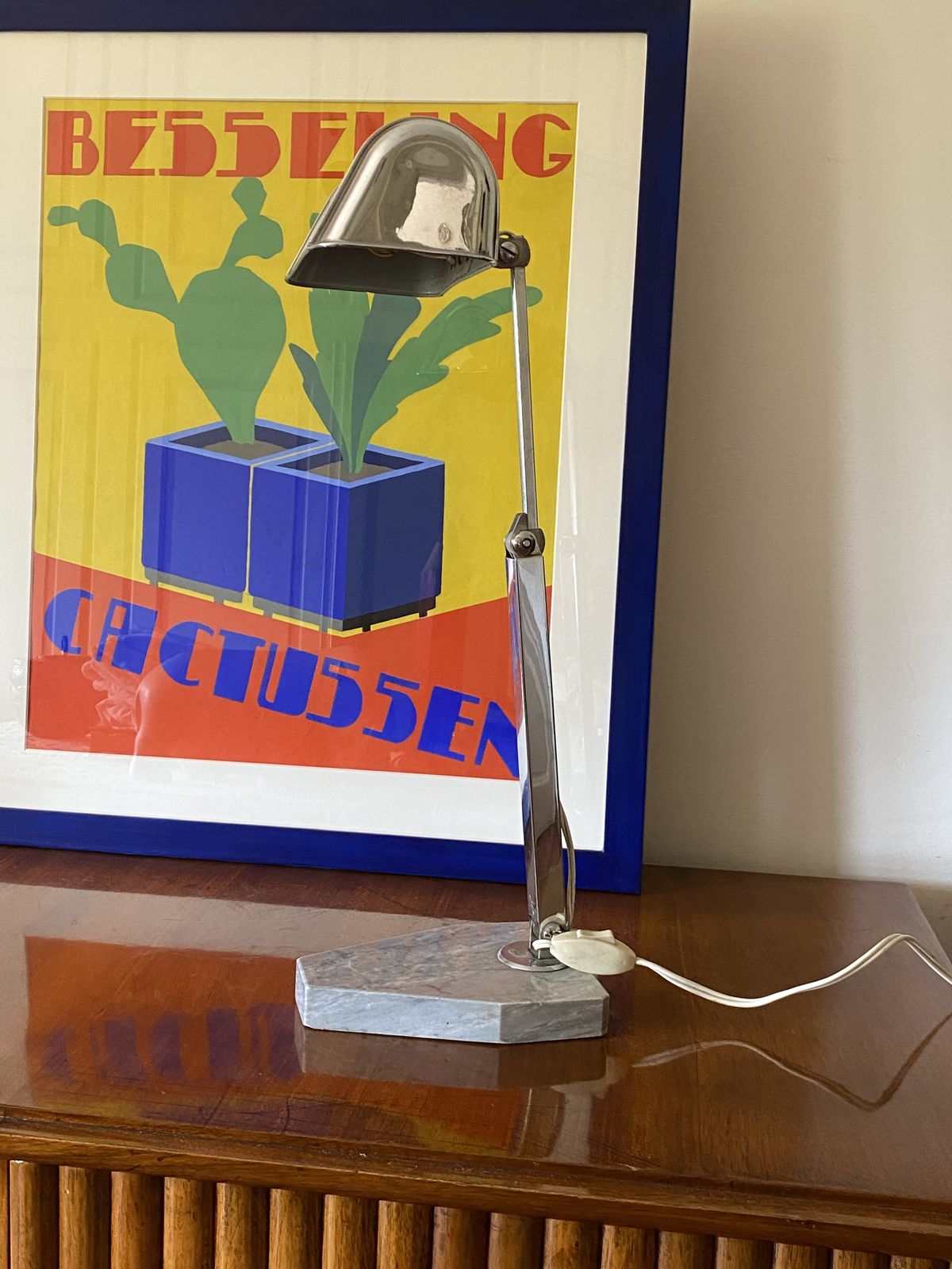 photo vinterior Art Déco Desk Lamp, Fare France, Circa 1930