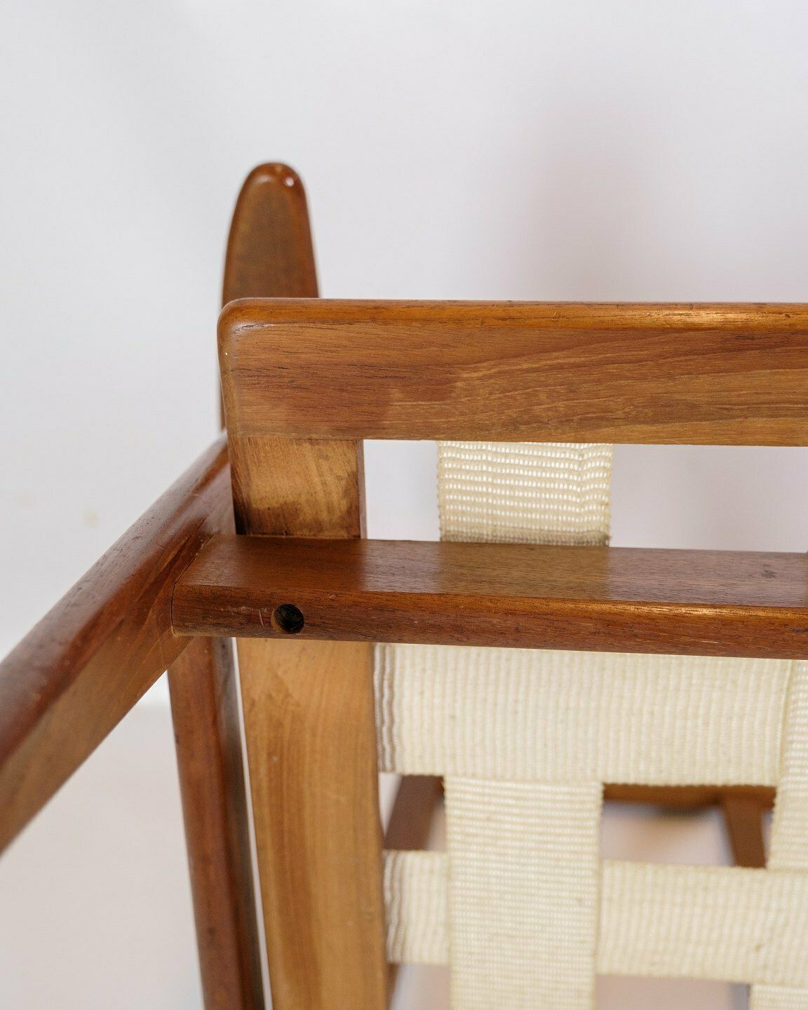 photo for sale Armchair In Teak & Upholstered In Green Fabric, Danish Design From 1960s