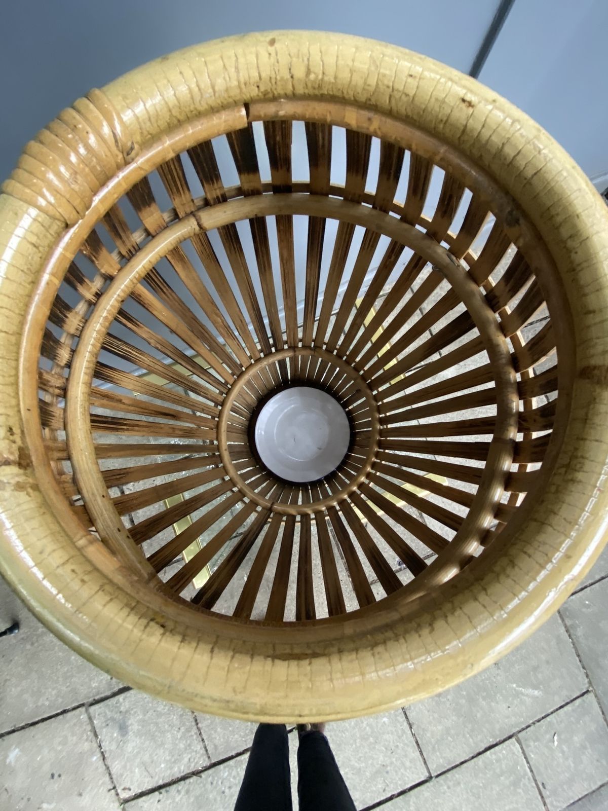 Home Decor Italian Bamboo Umbrella Stand / Cane Stand Attributed To Franco Albini For  Vittorio Bonacina, 1970s photo