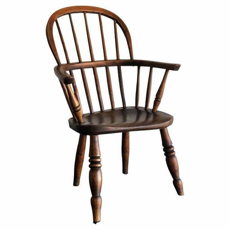 Antique 19th Century Child’s Windsor Armchair, English, C. 1890