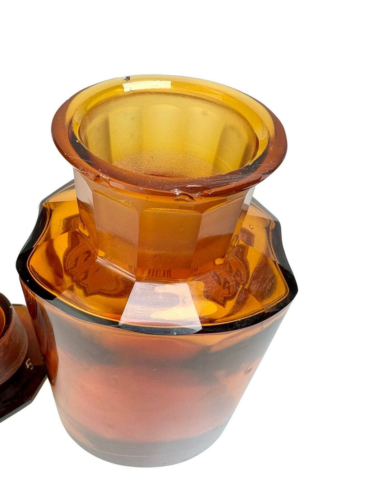 Vintage Amber Apothecary Acid Acetylosalicyl Glass Jar Old Medicine Bottle, Potion Bottle Gift For Dark Academia Fan Gothic Aesthetic Deco photo 88.0