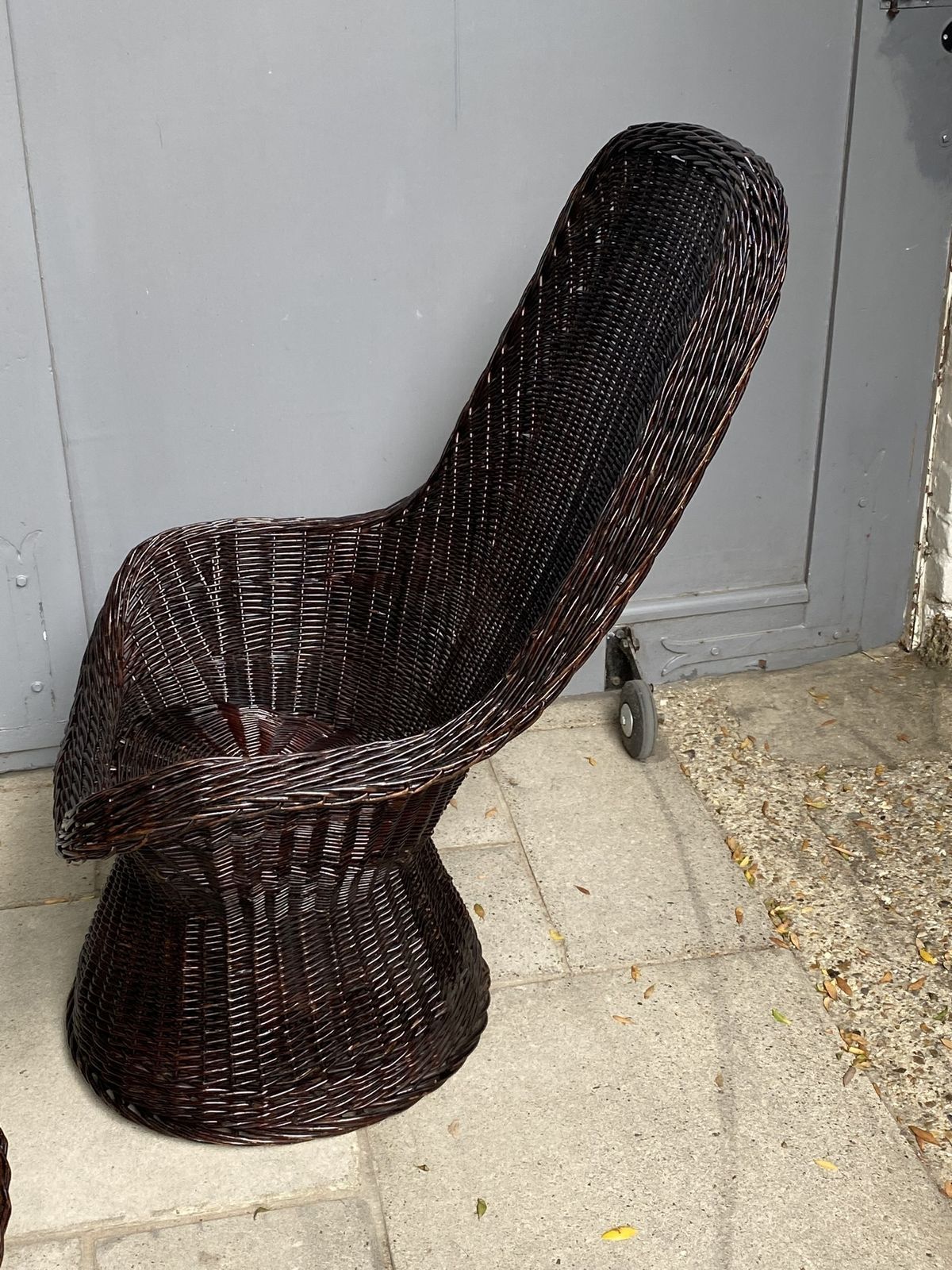 1600.0 Set Of Mid Century Rattan Chairs & Table By Rohe Noordwolde, Holland, 1970s photo
