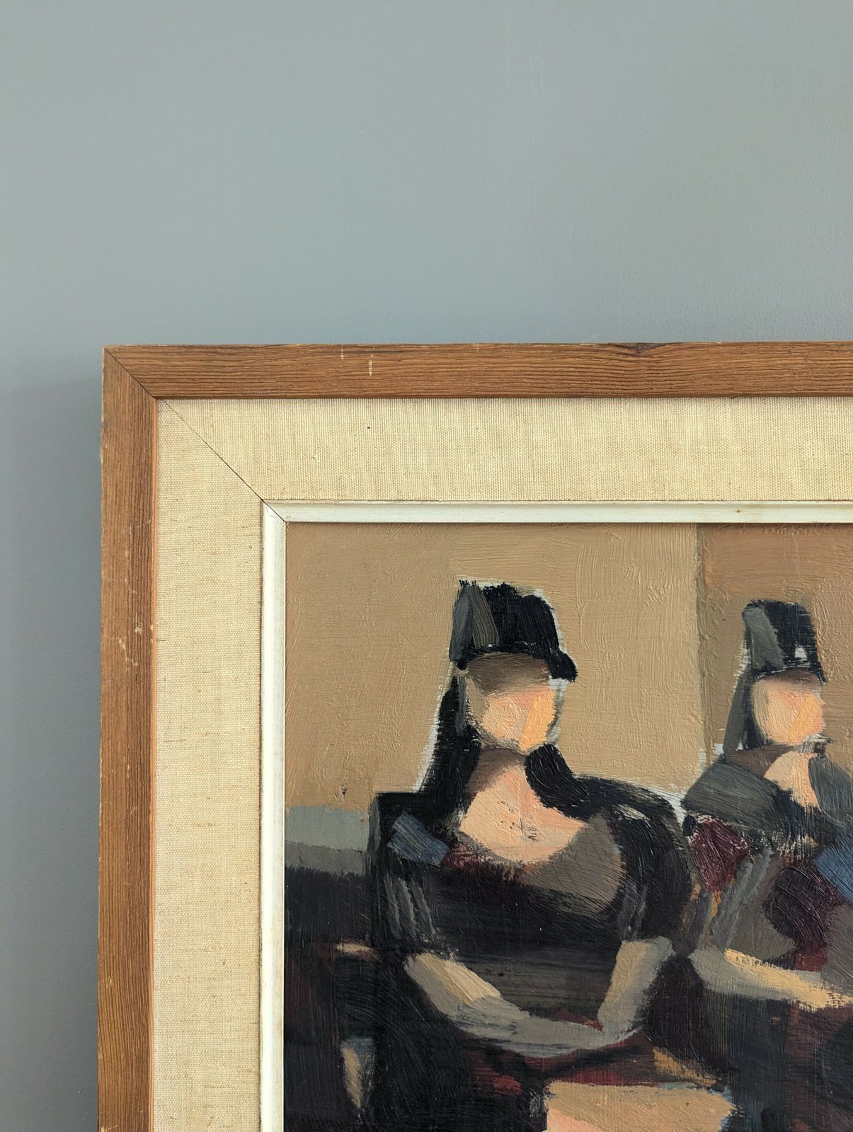 Senoritas  Oil Painting, 1950s photo vinterior