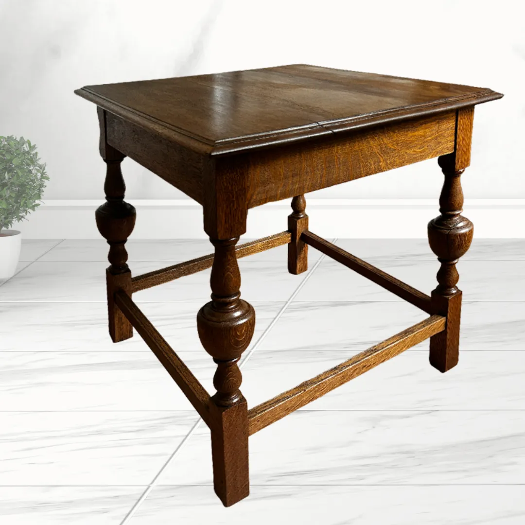 Liberty Arts And Crafts Solid Oak Side Table Featured In 1907 Liberty Catalogue