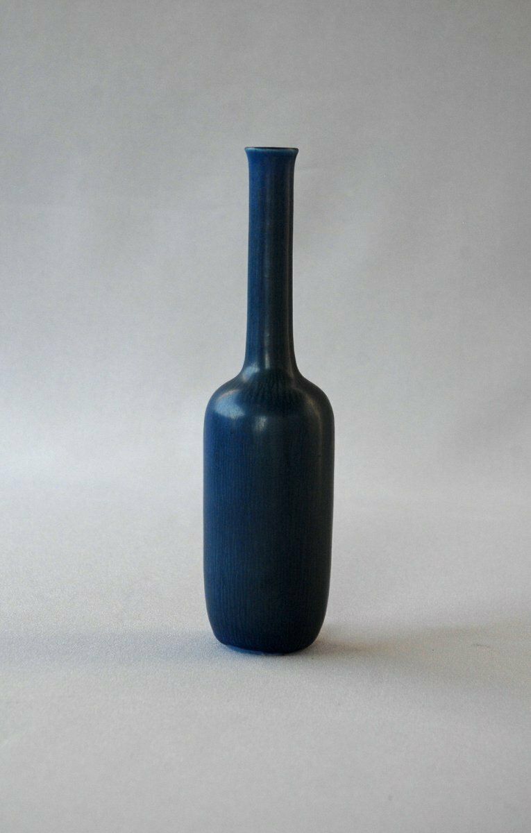Studio Bottle Vase By Stig Lindberg For Gustavsberg, Sweden, 1957