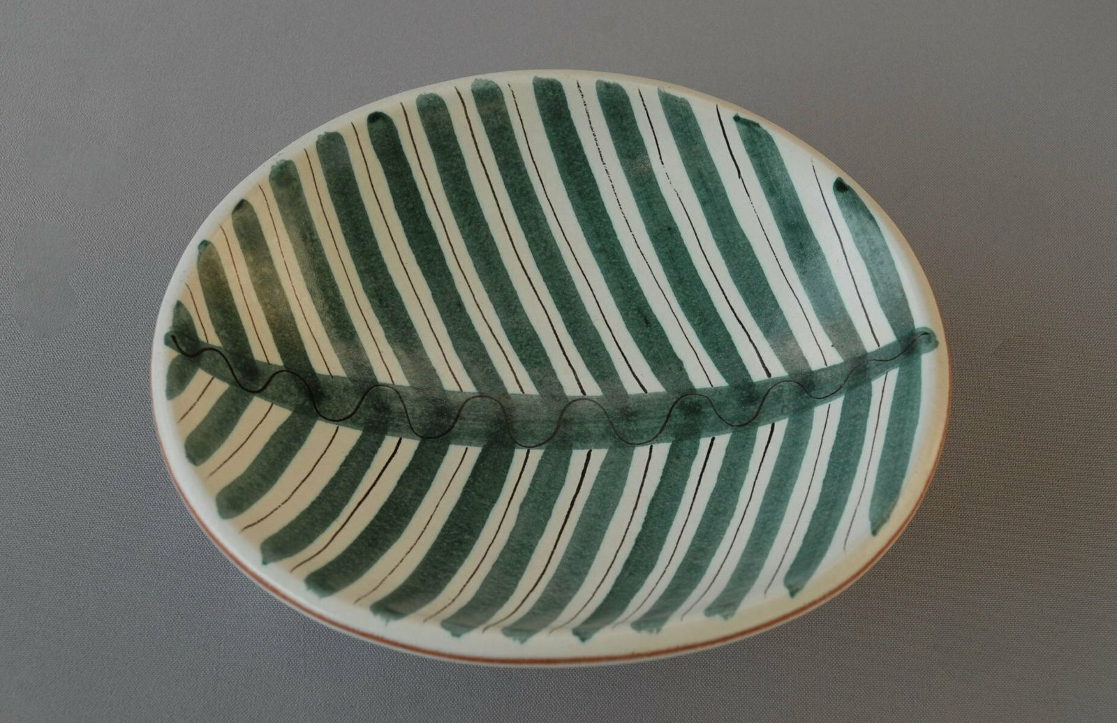 Hand Painted Bowl By Stig Lindberg For Gustavsberg, Sweden, 1950s