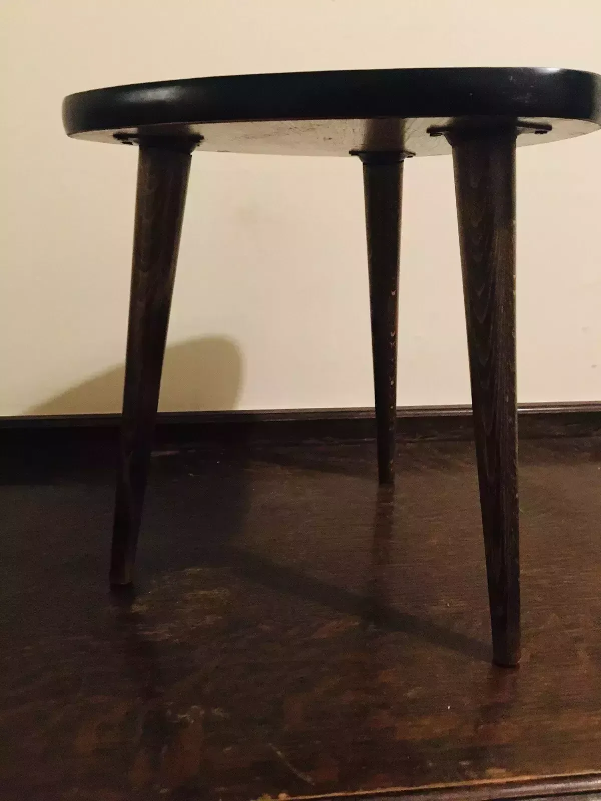 Mid Century Atomic Guitar Pick Tripod Table Plant Stand Vintage Side Table photo buy