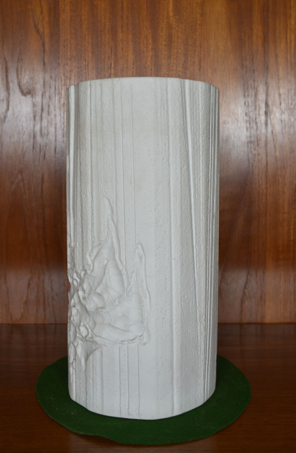 Large 1970s White Hutschenreuther Op Art Bisque Porcelain Sculpture By Heinrich Fuchs photo vinterior