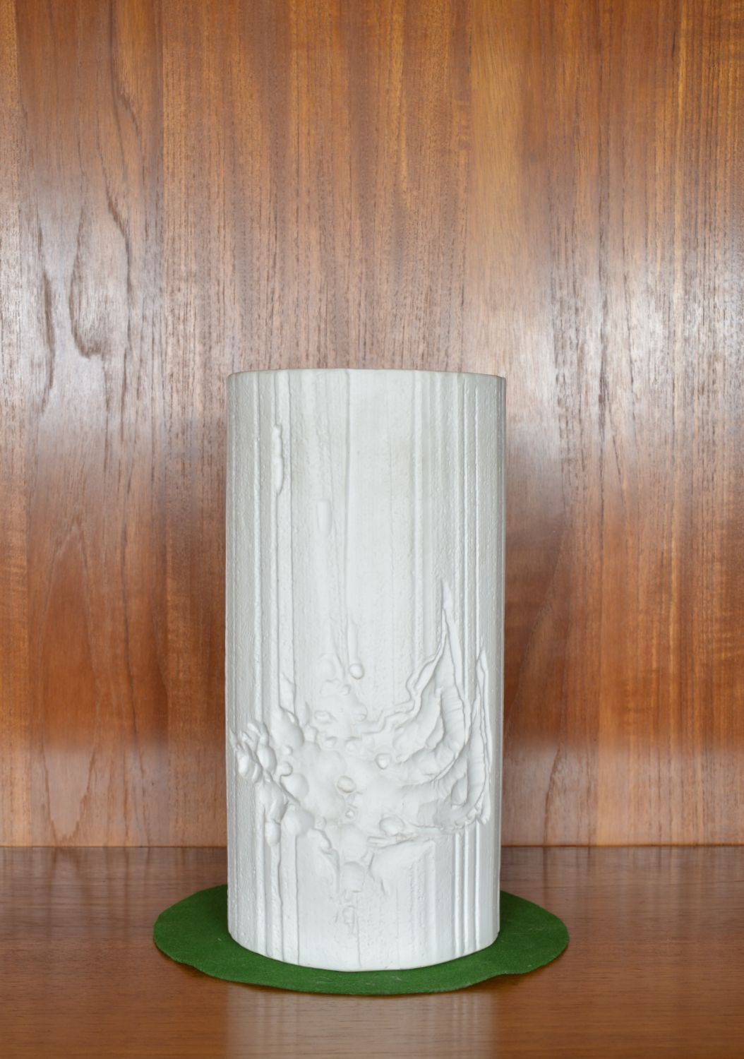 Large 1970s White Hutschenreuther Op Art Bisque Porcelain Sculpture By Heinrich Fuchs photo furniture