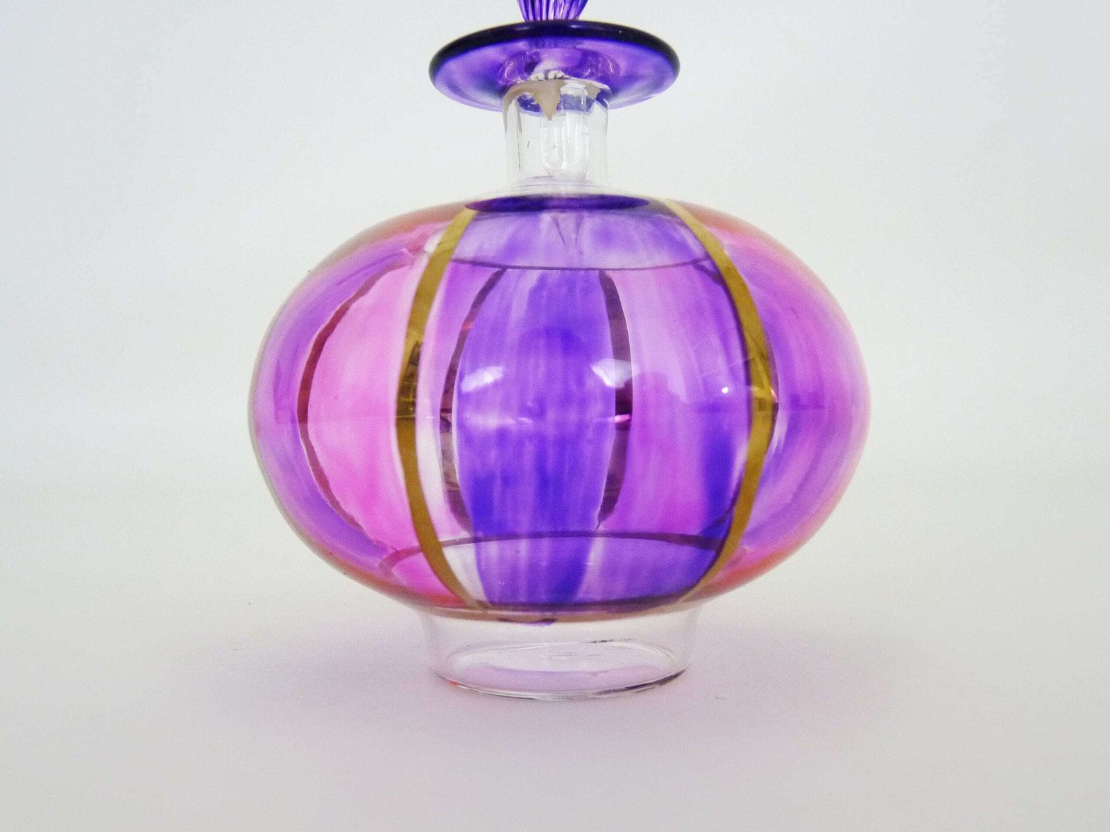 Mid Century Murano Glass Perfume Bottle, Italy. The 50's photo 190.0