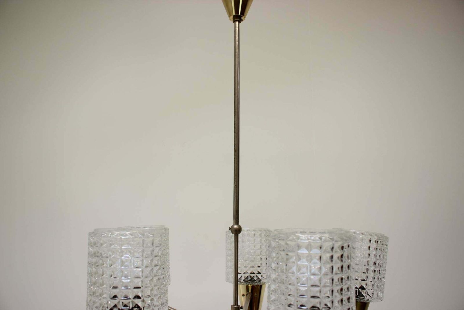 Chandelier By Kamenicky Senov, 1970s, Czechoslovakia photo vintage