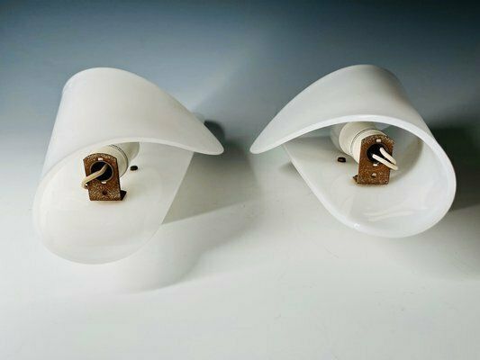 Acrylic Glass Wall Lights By Hanns Hoffmann Lederer For Hl Leuchten, 1950s, Set Of 2 photo Lighting