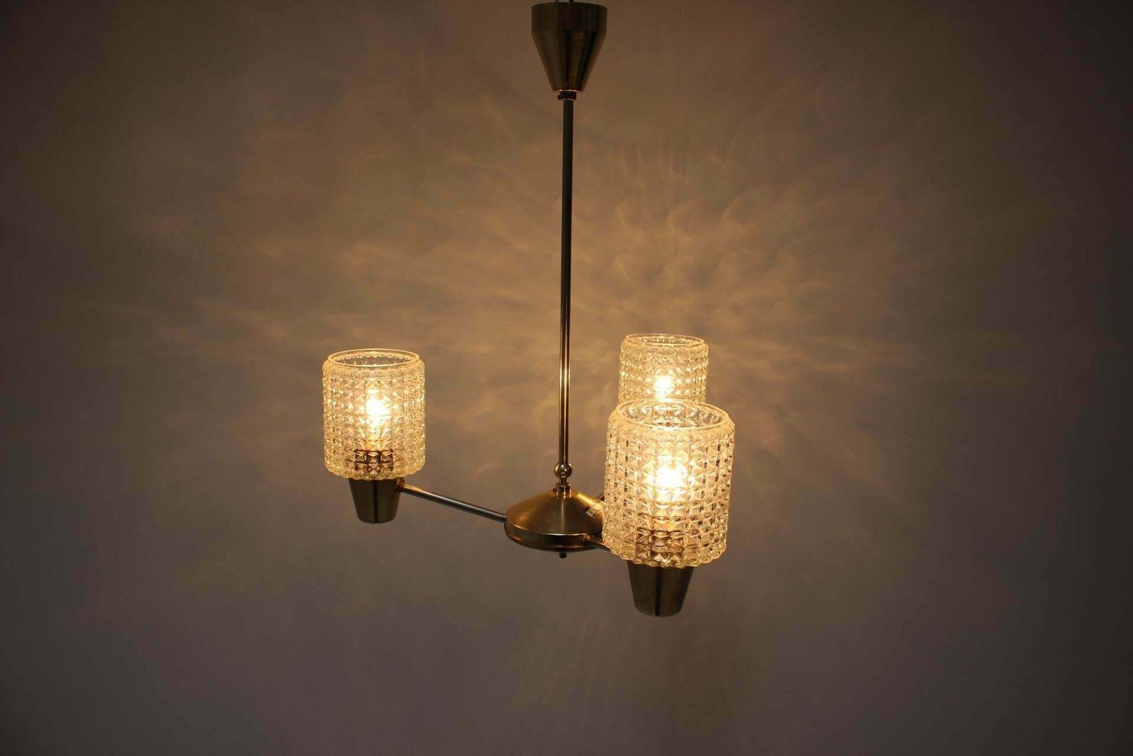 Chandelier By Kamenicky Senov, 1970s, Czechoslovakia photo vintage