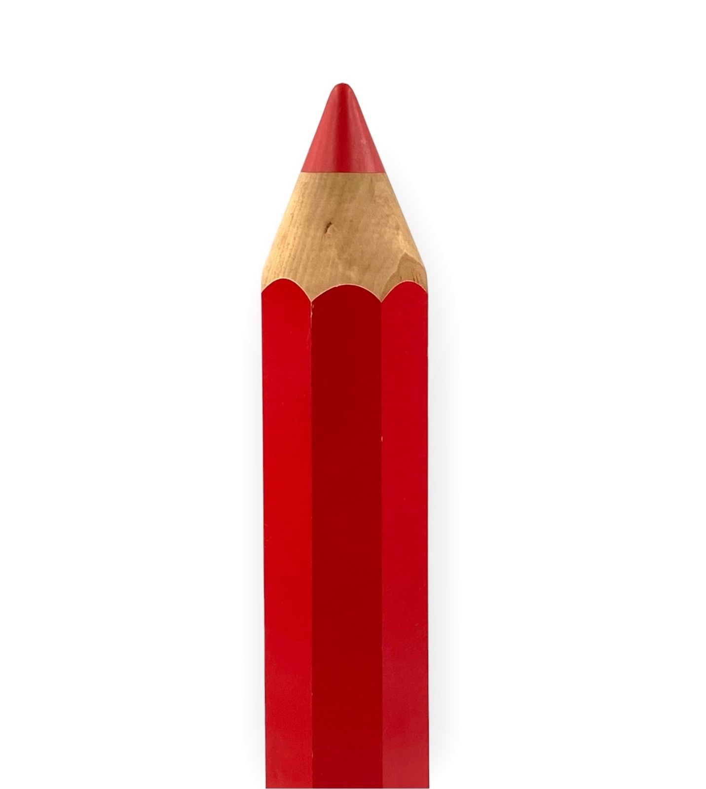 photo buy Michel Aroutcheff, Postmodern Red Pencil Table Lamp, Ed. Vilac France 1980s