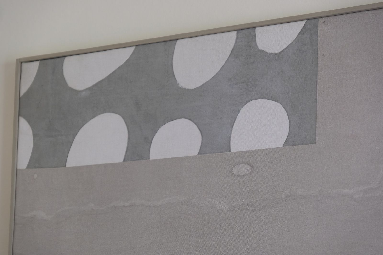 Large Contemporary Abstract Oil Painting On Canvas In Greige Taupe Tones photo Art