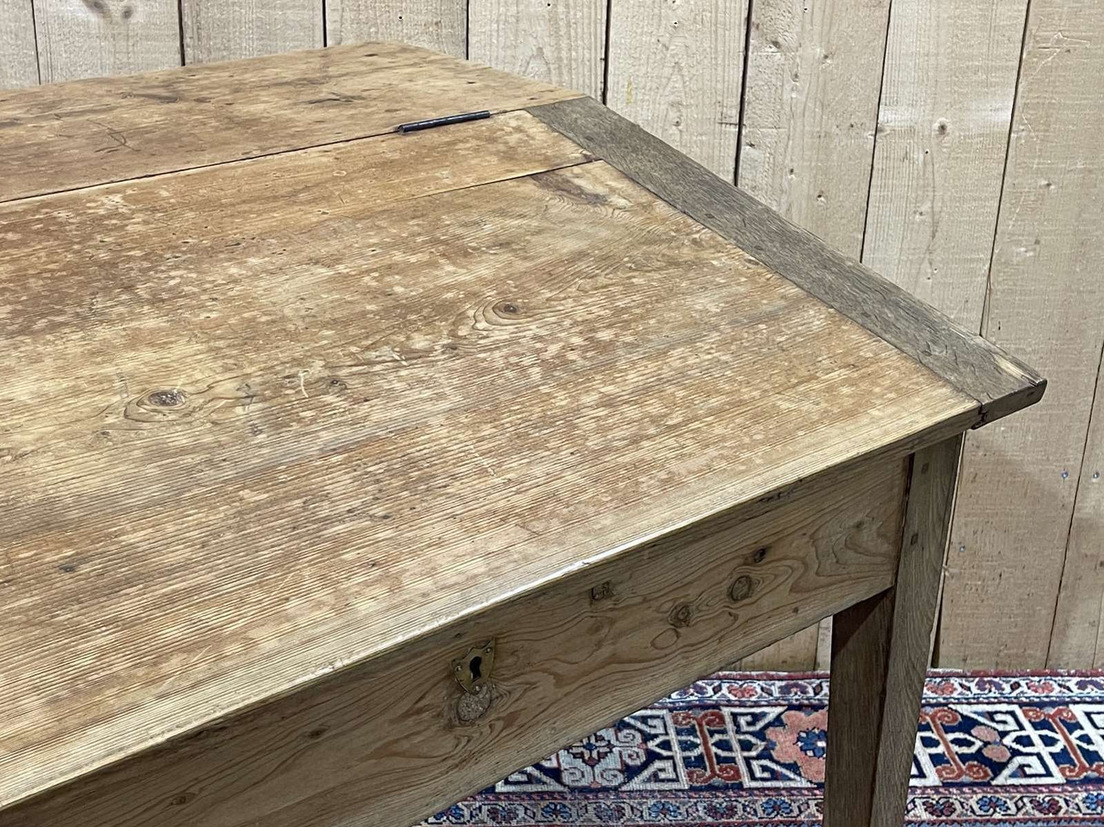 Rustic Sloping Desk From The 19th Century In Oak And Fir photo for sale