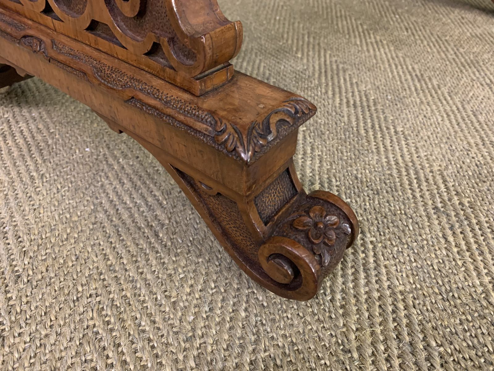 photo for sale Victorian Burr Walnut Lamp Table